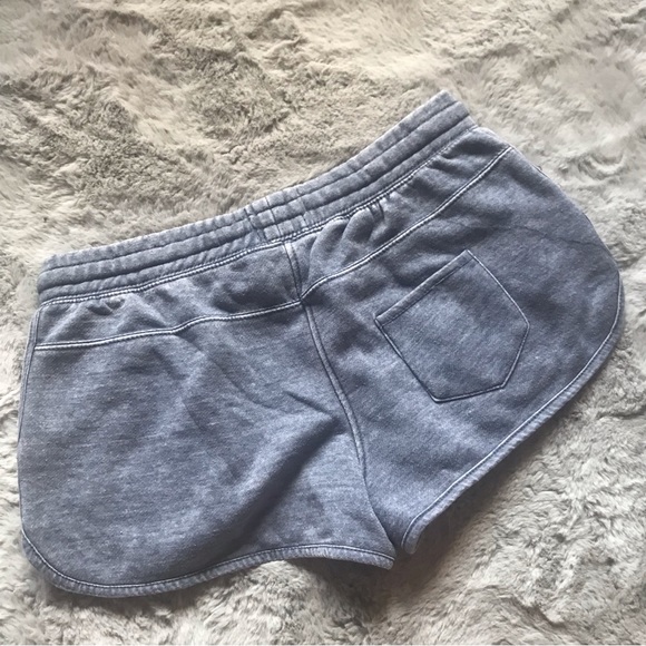 FREE w/ purchase sweat shorts denim blue small drawstring worn & washed once - Picture 2 of 3